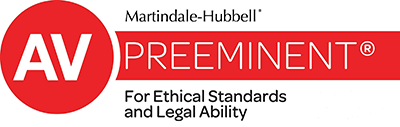 AV Preeminent Martindale-Hubbell For Ethical Standards and Legal Ability